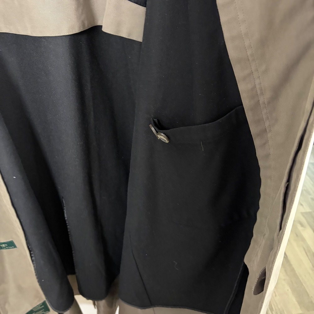 Ralph Lauren Trench Coat Men 48R XL Tan Taupe Overcoat Zip Out Liner Heritage - Picture 13 of 15